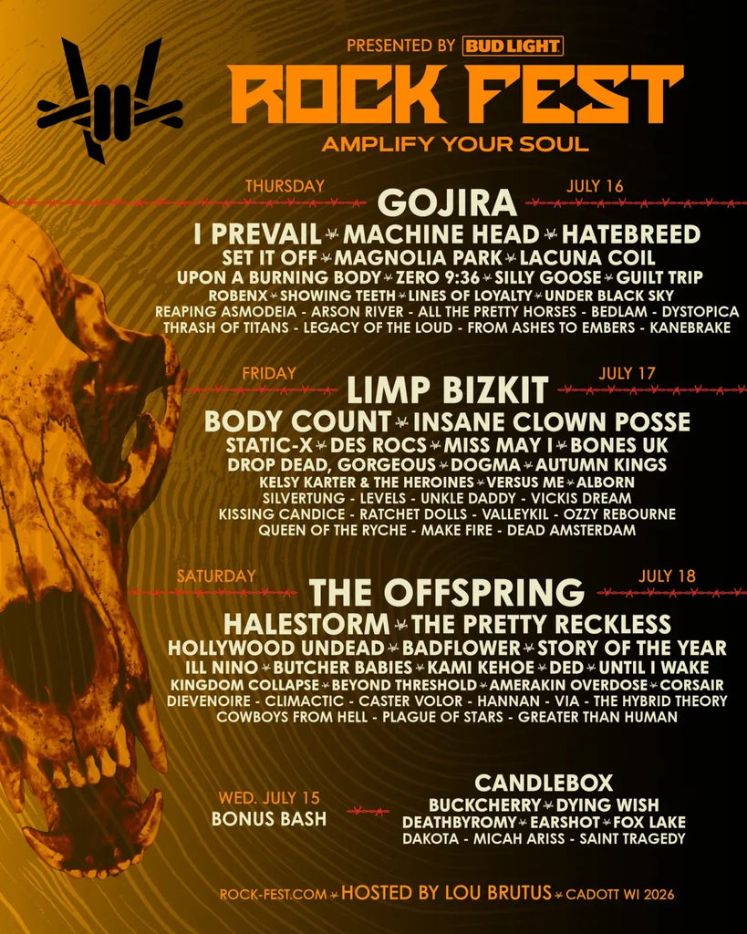 Gojira Limp Bizkit The Offspring Top Rock Fest 2026