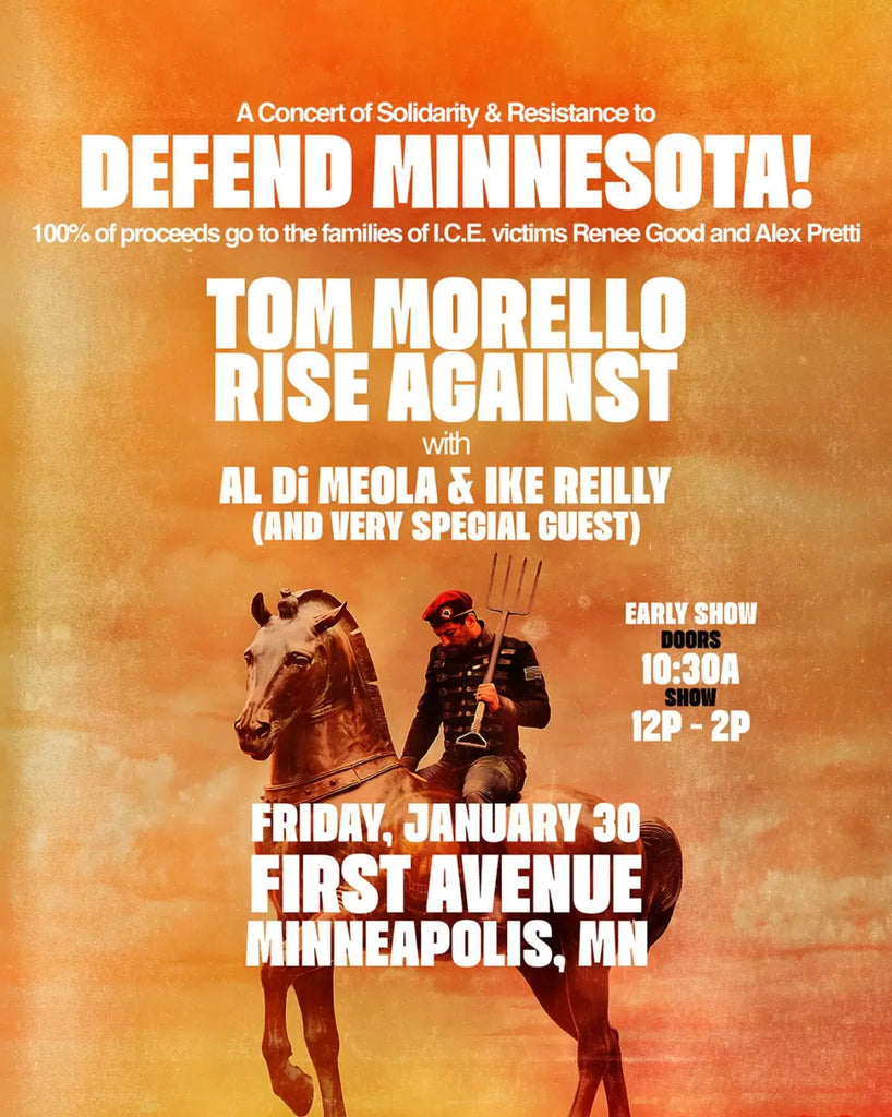Tom Morello Teams with Rise Against for Minneapolis Benefit Show