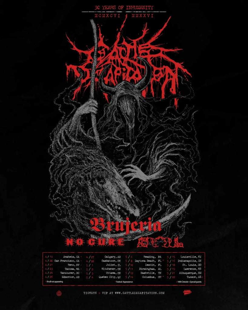 Cattle Decapitation Announce ’30 Years Of Inhumanity Tour’