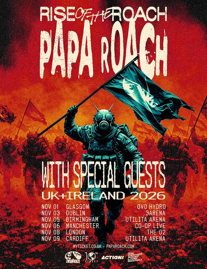 Papa Roach Announce UK and Ireland Dates of the Rise of the Roach Tour