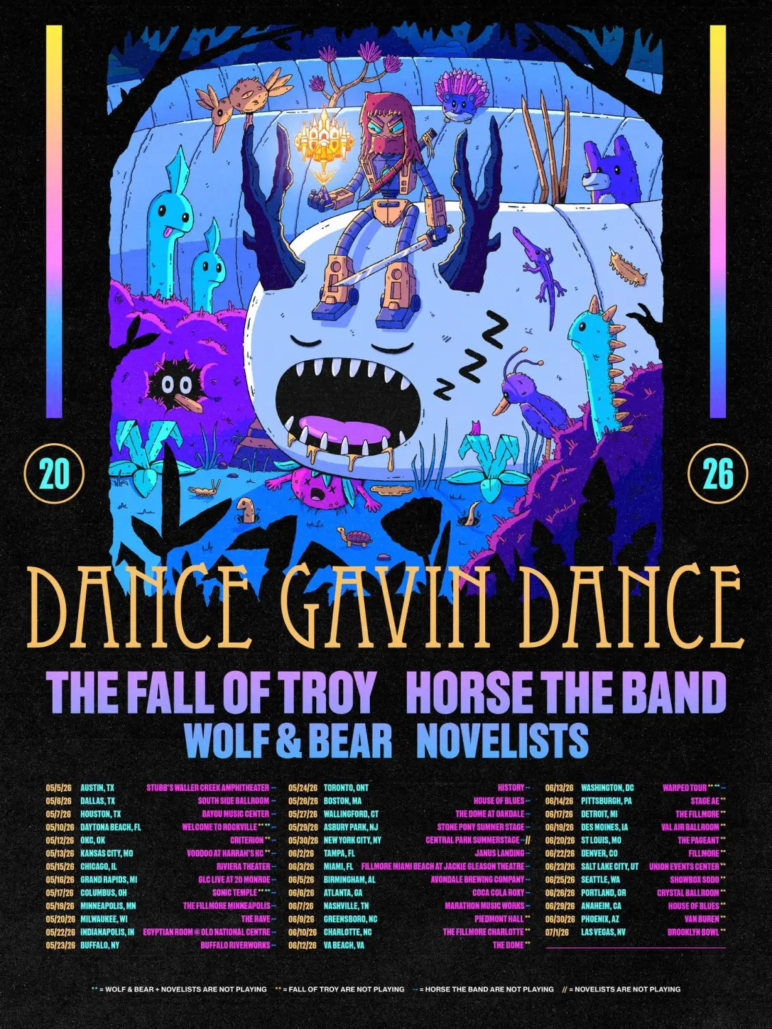 Dance Gavin Dance Announce Massive US Tour