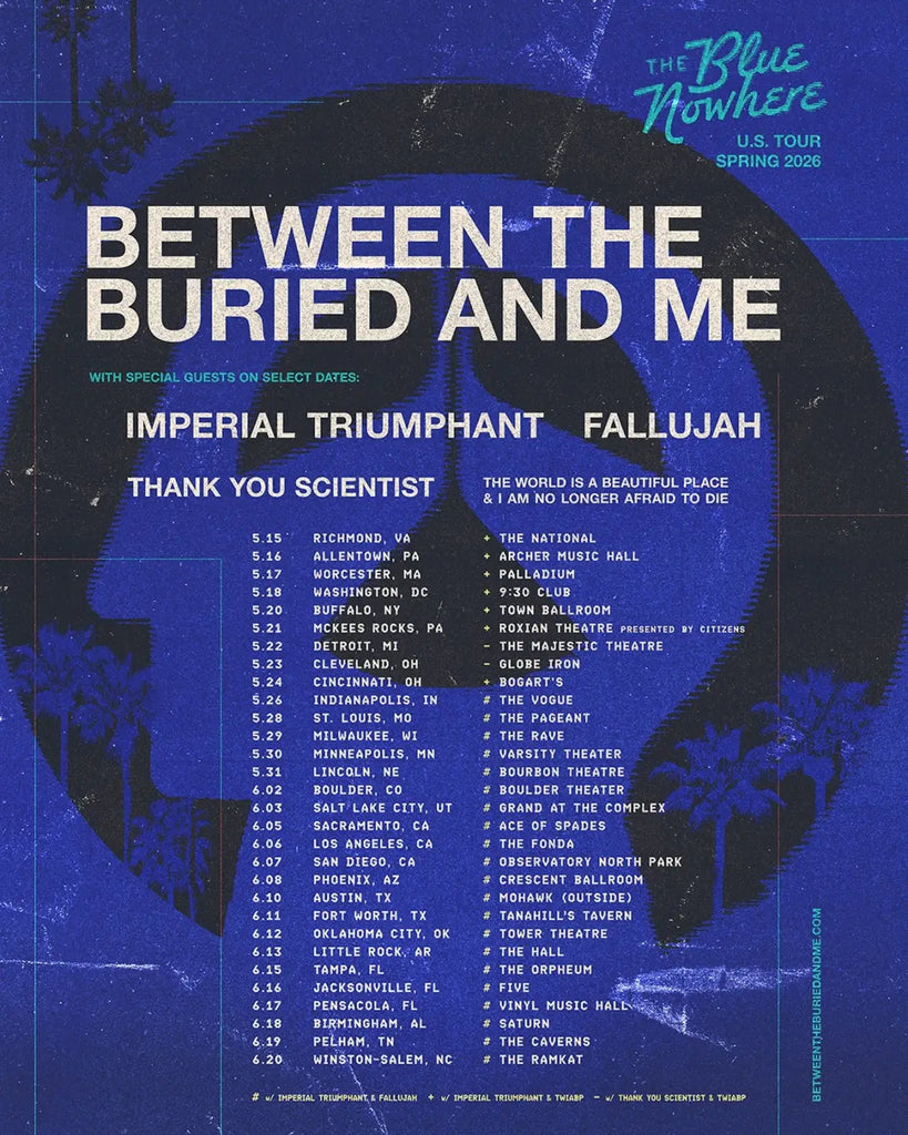 Between the Buried and Me Announce The Blue Nowhere U.S. Tour
