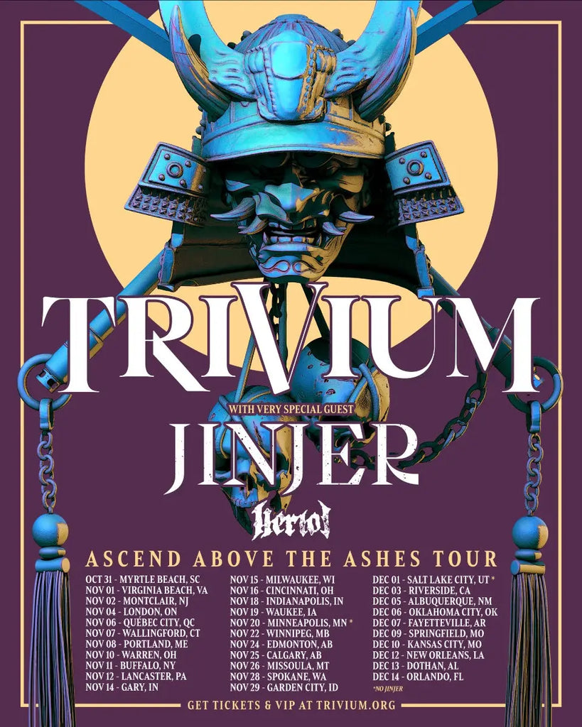 Trivium Recruit Jinjer and Heriot For the Ascend Above the Ashes Tour