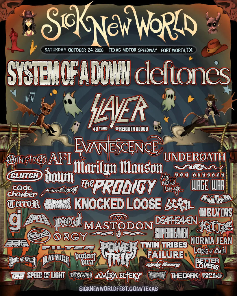 Sick New World 2026 Returns with System of A Down Deftones Korn Slayer Bring Me the Horizon and more