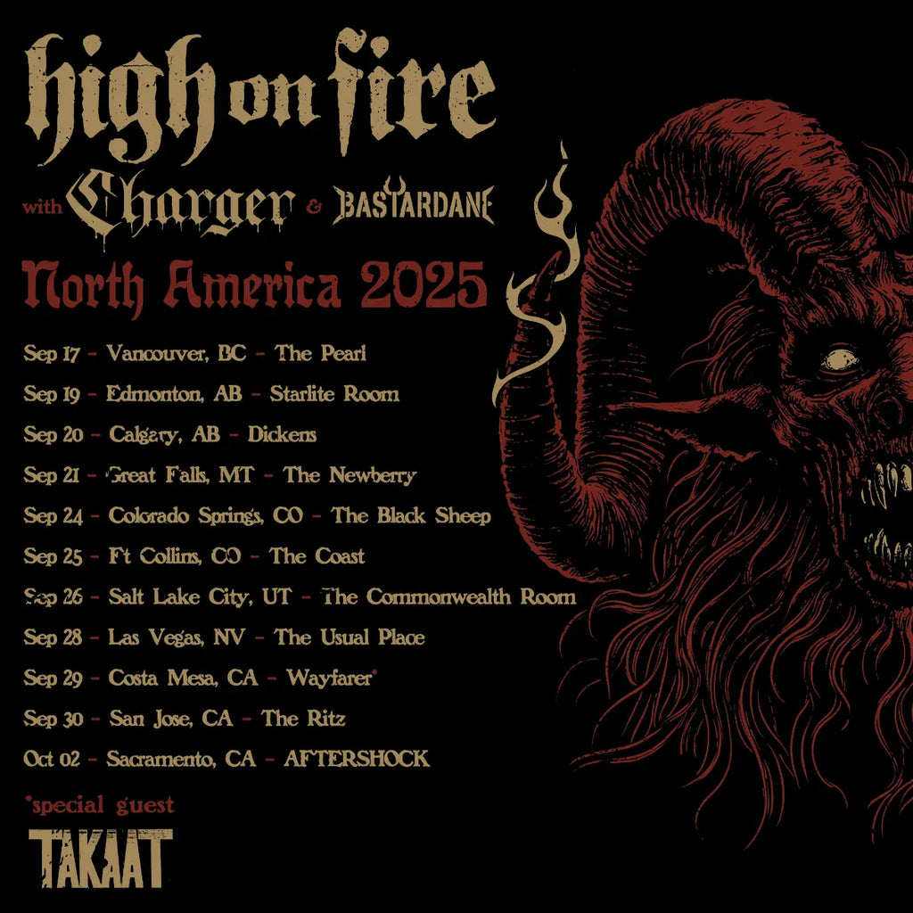 High On Fire Announce North American Headlining Tour Dates