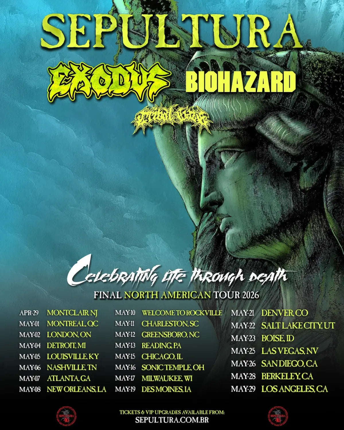 Sepultura Announce Final North American Tour