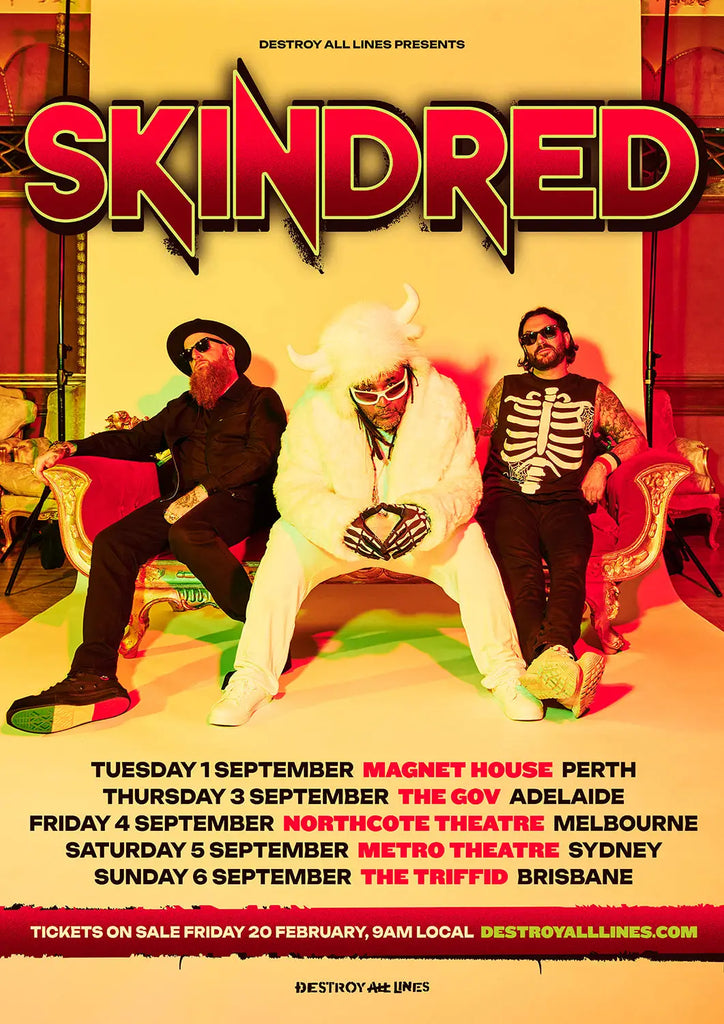 Skindred Announce 2026 Australian Tour Dates