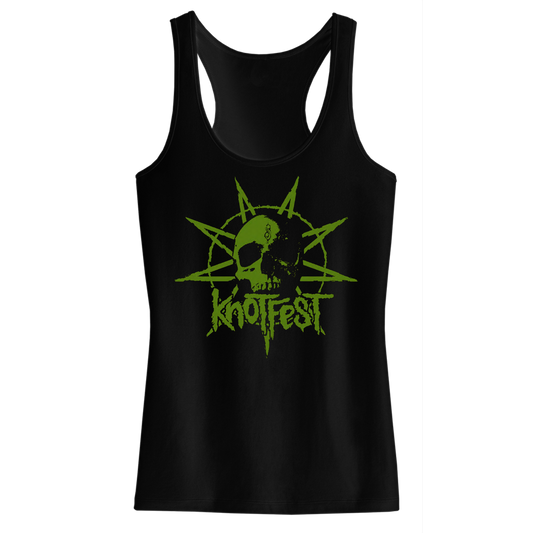 9 Point Skull Star Racerback Tank - S