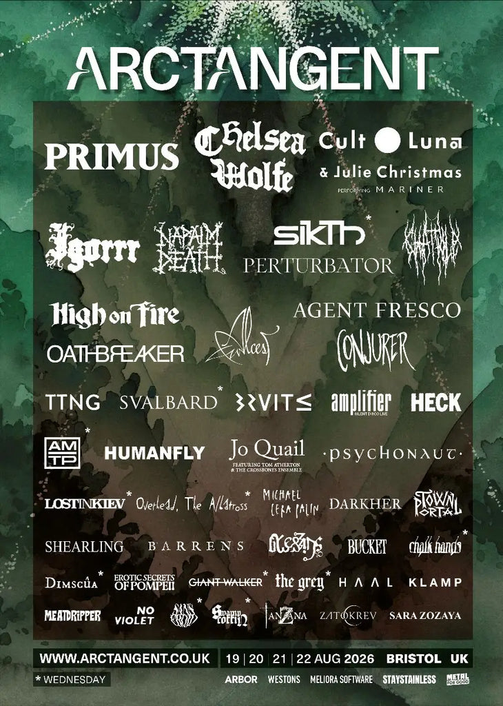 Primus Chelsea Wolfe SIKTH Napalm Deathl Cult of Luna and More Confirmed for ArcTanGent