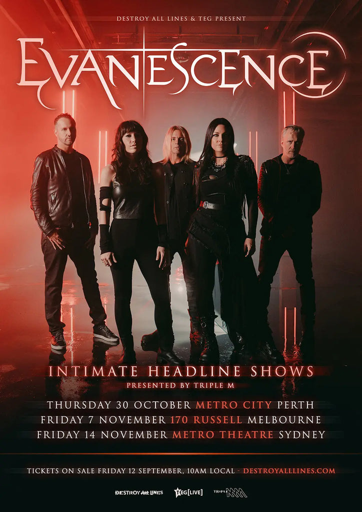 Evanescence Announce Intimate Australian Headlining Dates