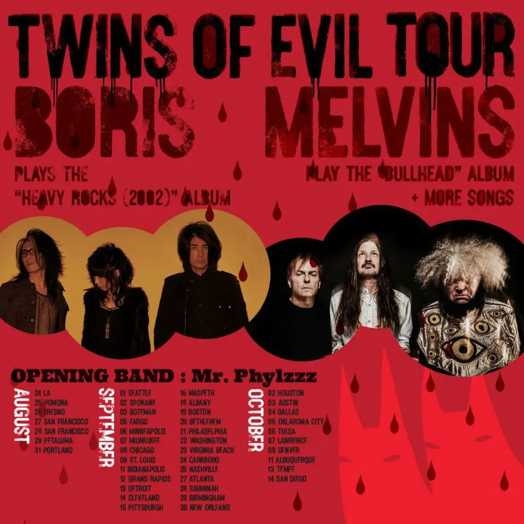 Melvins mark 40th anniversary with ’Twins of Evil’ co-headlining tour with Boris