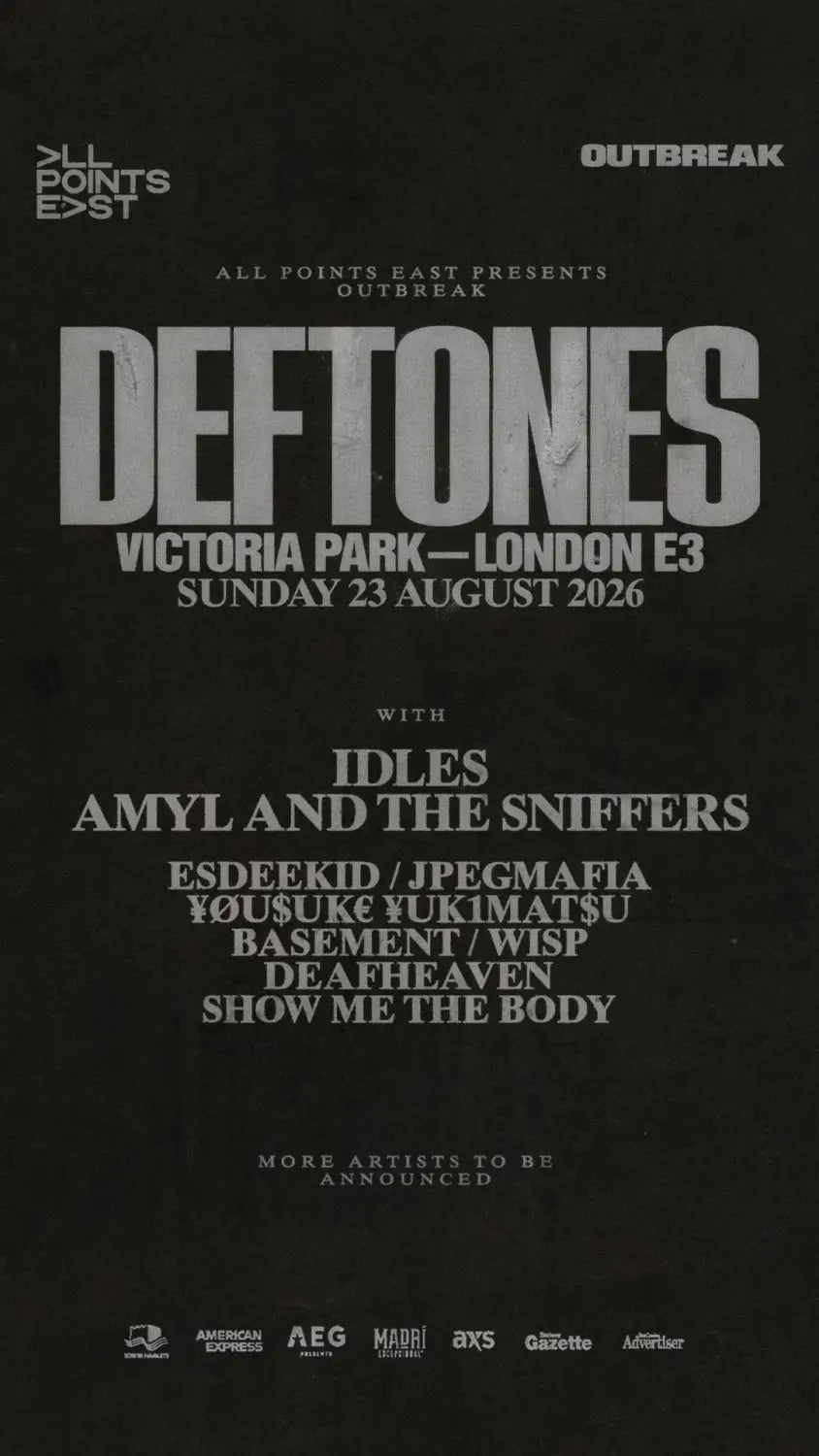 Deftones Headline Outbreak x All Points East in London