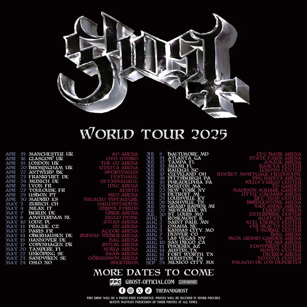 GHOST Lead Arena Sized Live Ritual On the Final Stretch of their World Tour