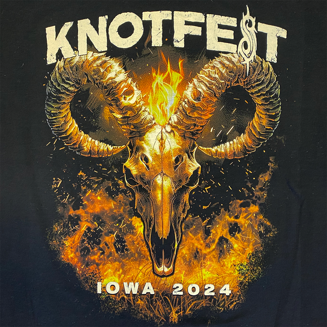 "Burning Goat Skull Iowa 2024" Event T-Shirt