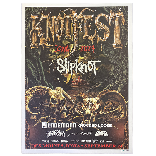 Knotfest Iowa 2024 "Twin Skulls" Limited Edition Poster