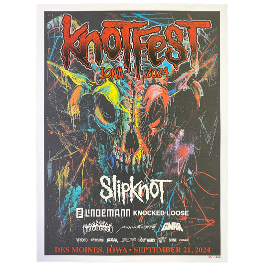 Knotfest Iowa 2024 "Goat Sketch" Limited Edition Poster