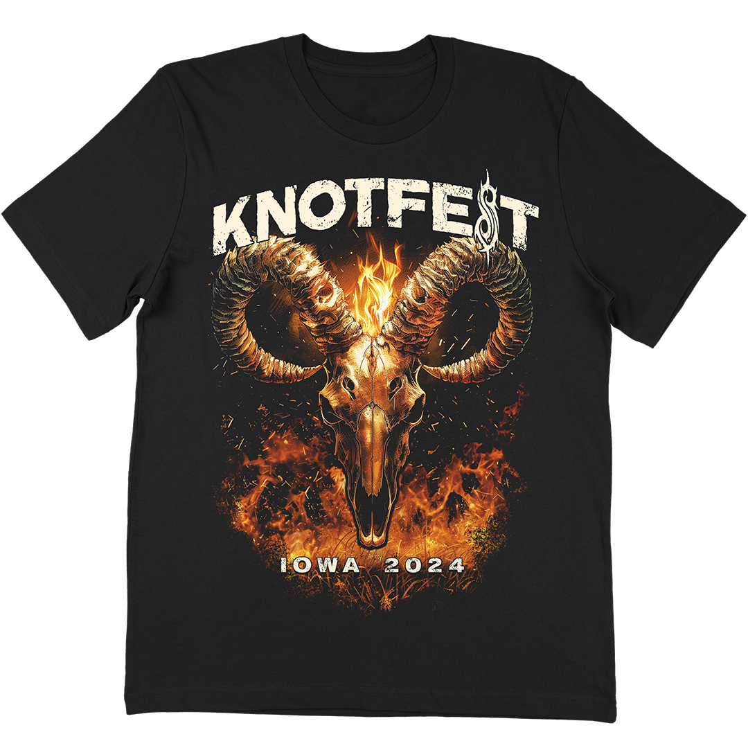 "Burning Goat Skull Iowa 2024" Event T-Shirt