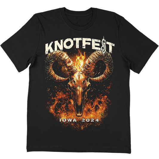 "Burning Goat Skull Iowa 2024" Event T-Shirt