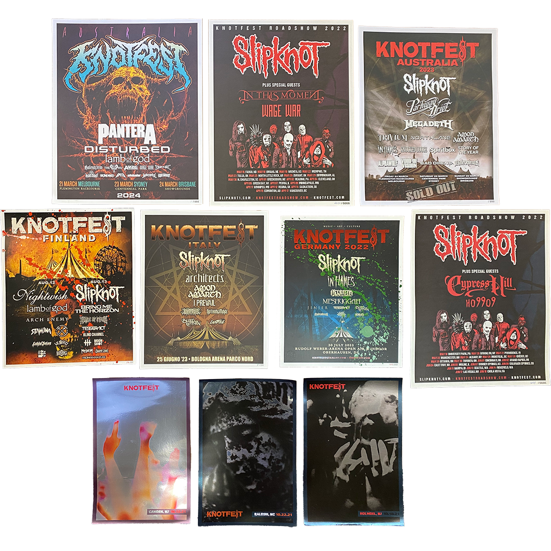 Knotfest LIMITED EDITION Classic Poster Bundle