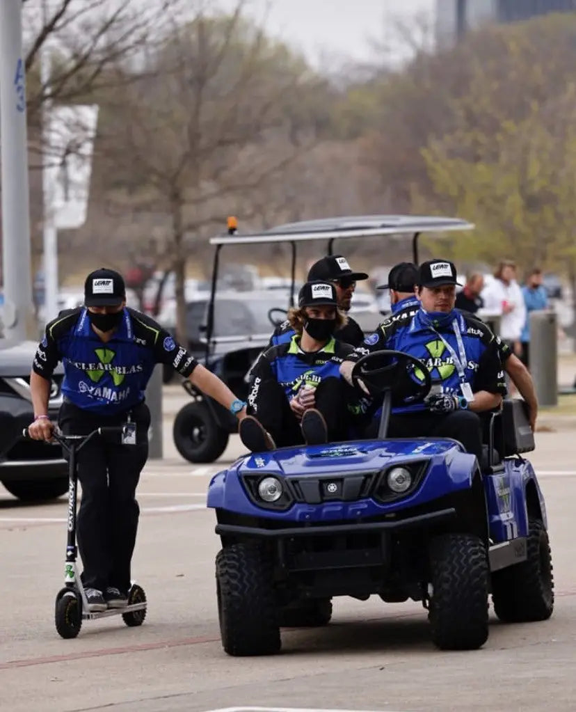 Nuclear Blast Records Supercross team veteran goes 3 for 3 and climbs in championship standings with the Yahama Team