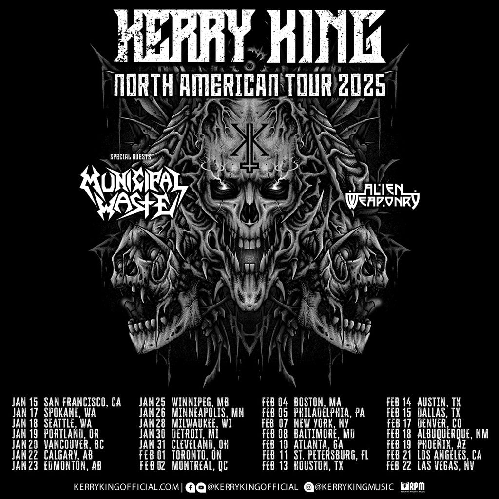 Kerry King Sets EU/UK Headlining Dates