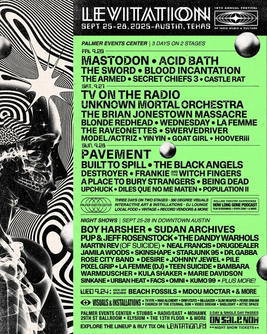 Levitation Confirms Mastodon Acid Bath Blood incantation for 2025