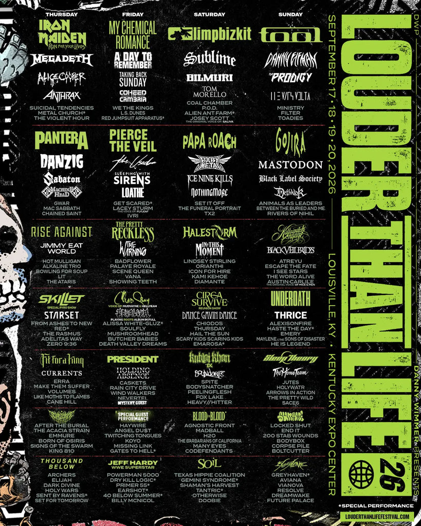 Louder Than Life Announces Massive 2026 Line-Up