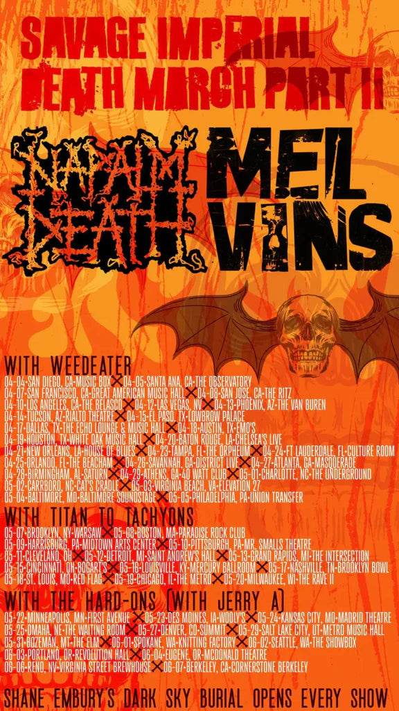 Napalm Death and Melvins Lead the Siege on the Savage Imperial Death March Tour