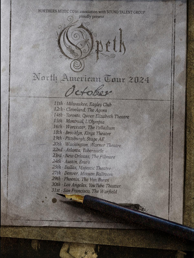 Opeth Announce UK Headlining Dates to Their 2025 European Tour