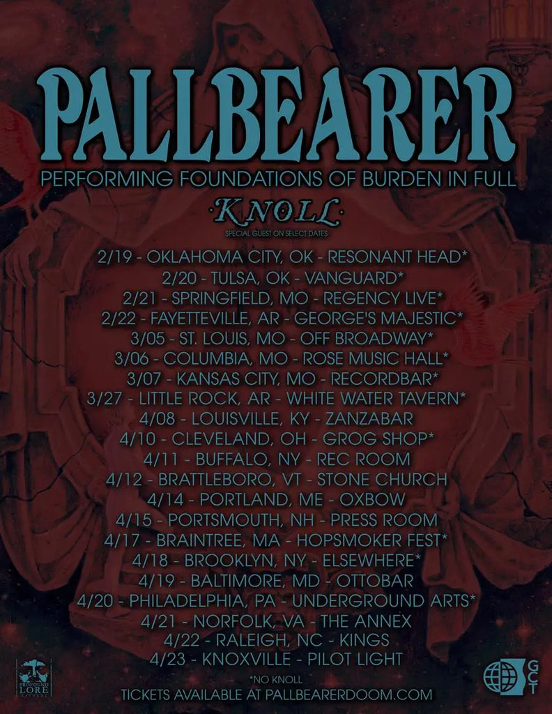 Pallbearer Announce the Foundations of Burden North American Tour