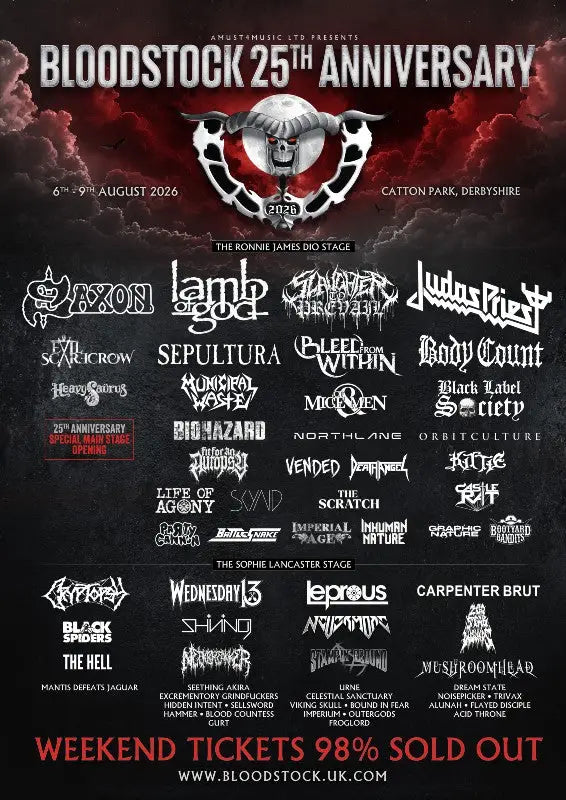 Bloodstock Confirms Black Label Society Fit For An Autopsy and More for 2026