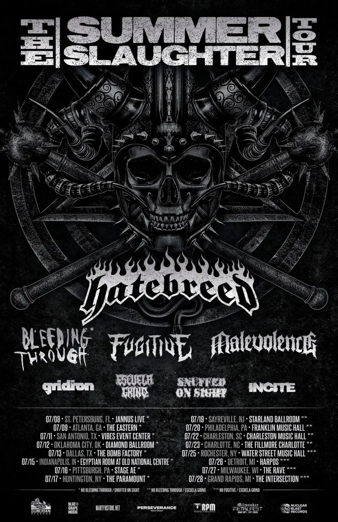 Hatebreed Heads the Refreshed Summer Slaughter Tour