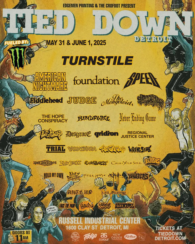 Turnstile Revealed As Special Guest Headliner for Tied Down Detroit