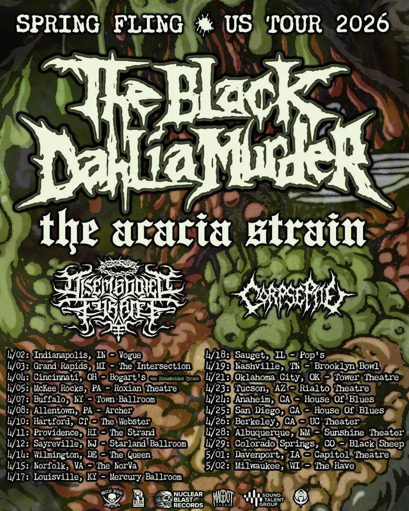 The Black Dahlia Murder Announce Spring Fling US Tour