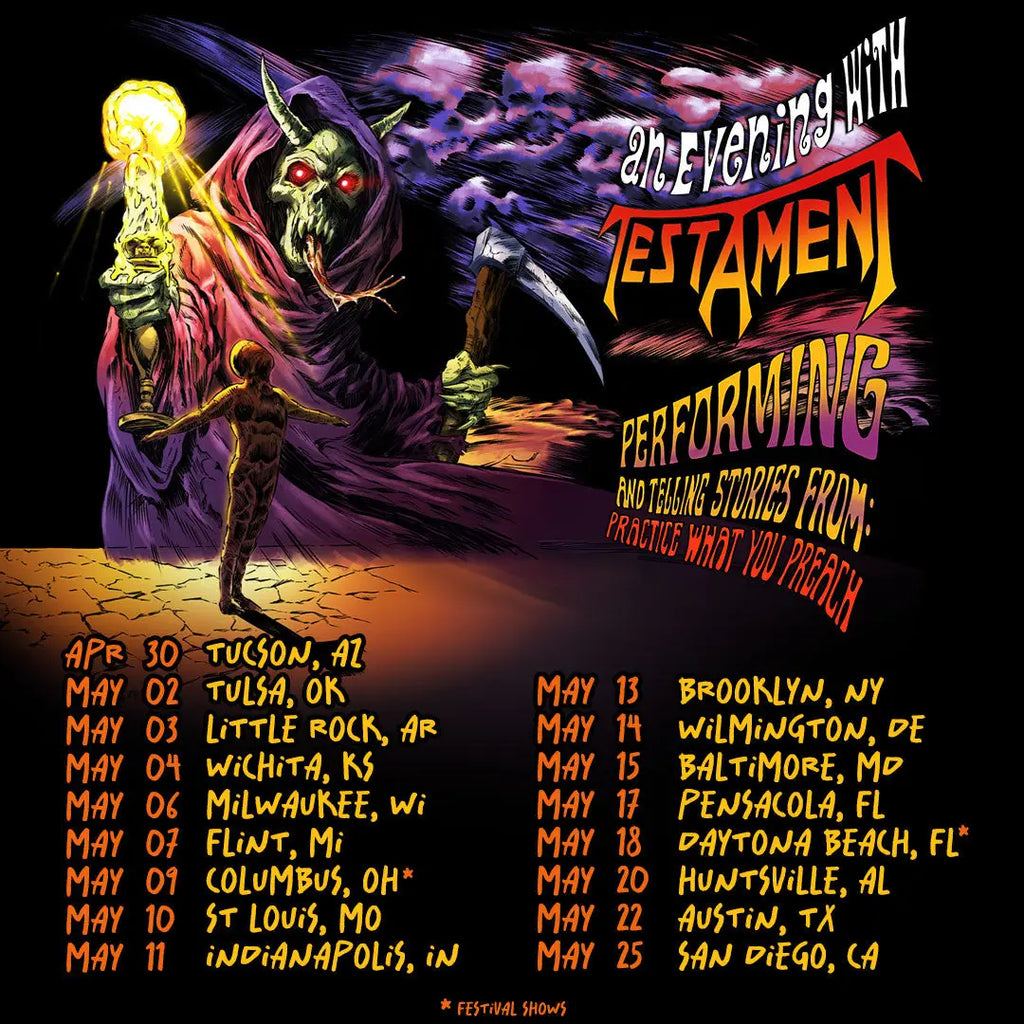 Testament Announce 35th Anniversary Tour for ’Practice What You Preach’
