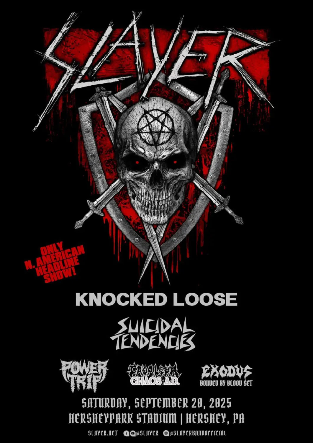 Slayer Announces Massive East Coast One Off Stadium Show