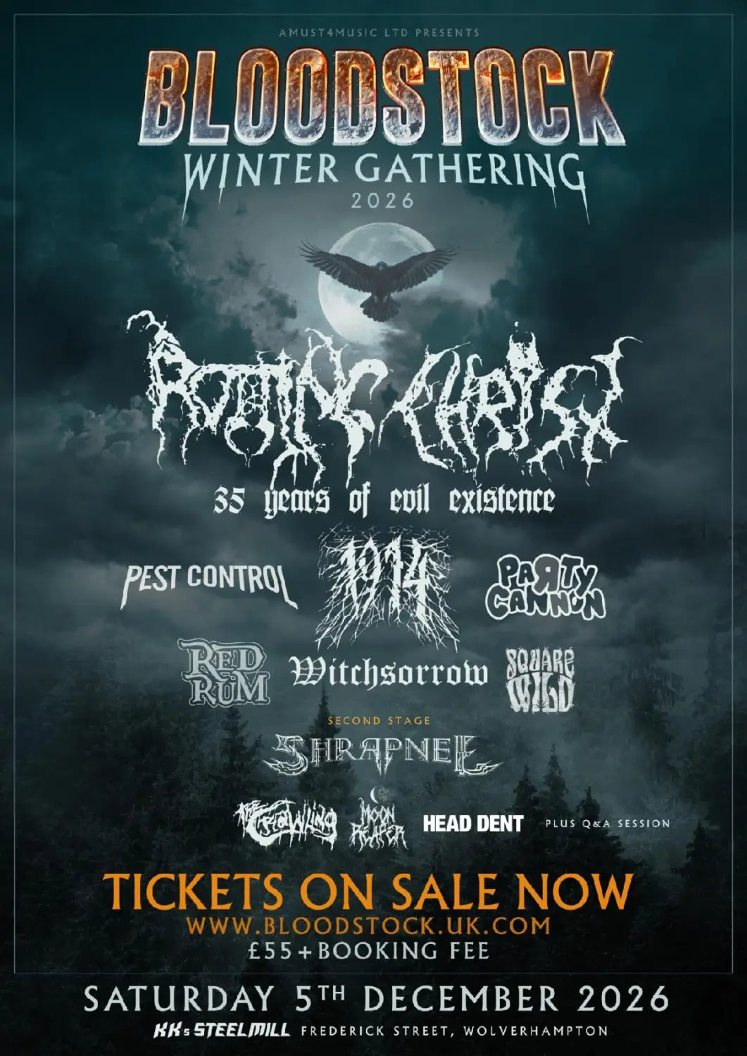 Bloodstock Winter Gathering Returns With Rotting Christ 1914 Pest Control and More
