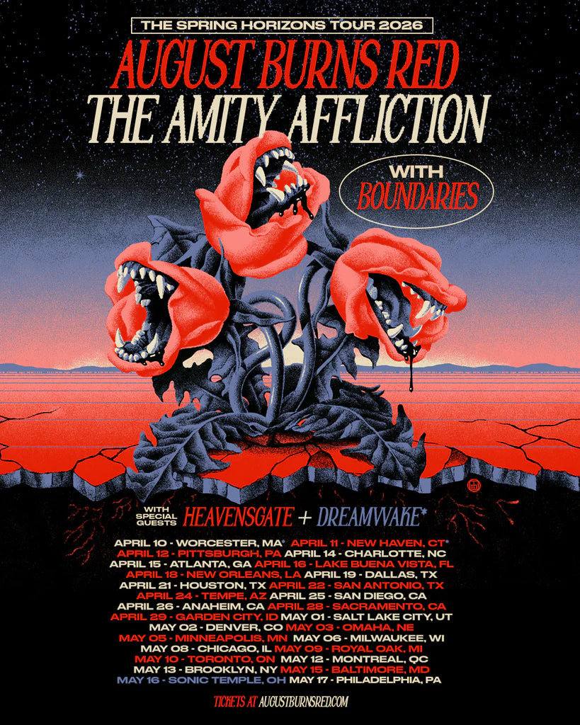 AUGUST BURNS RED & THE AMITY AFFLICTION - THE SPRING HORIZONS TOUR - PRESALE CODE