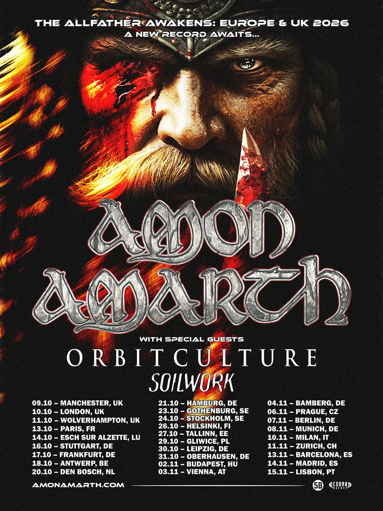 Amon Amarth Announce the ’Allfather Awakens’ 2026 European Tour