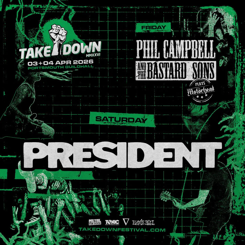 PRESIDENT and Phil Campbell & the Bastard Sons to Headline Takedown Festival 2026