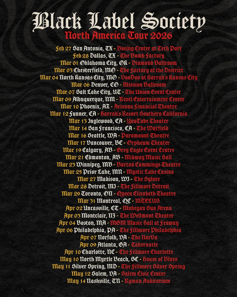 BLACK LABEL SOCIETY - PRESALE CODE