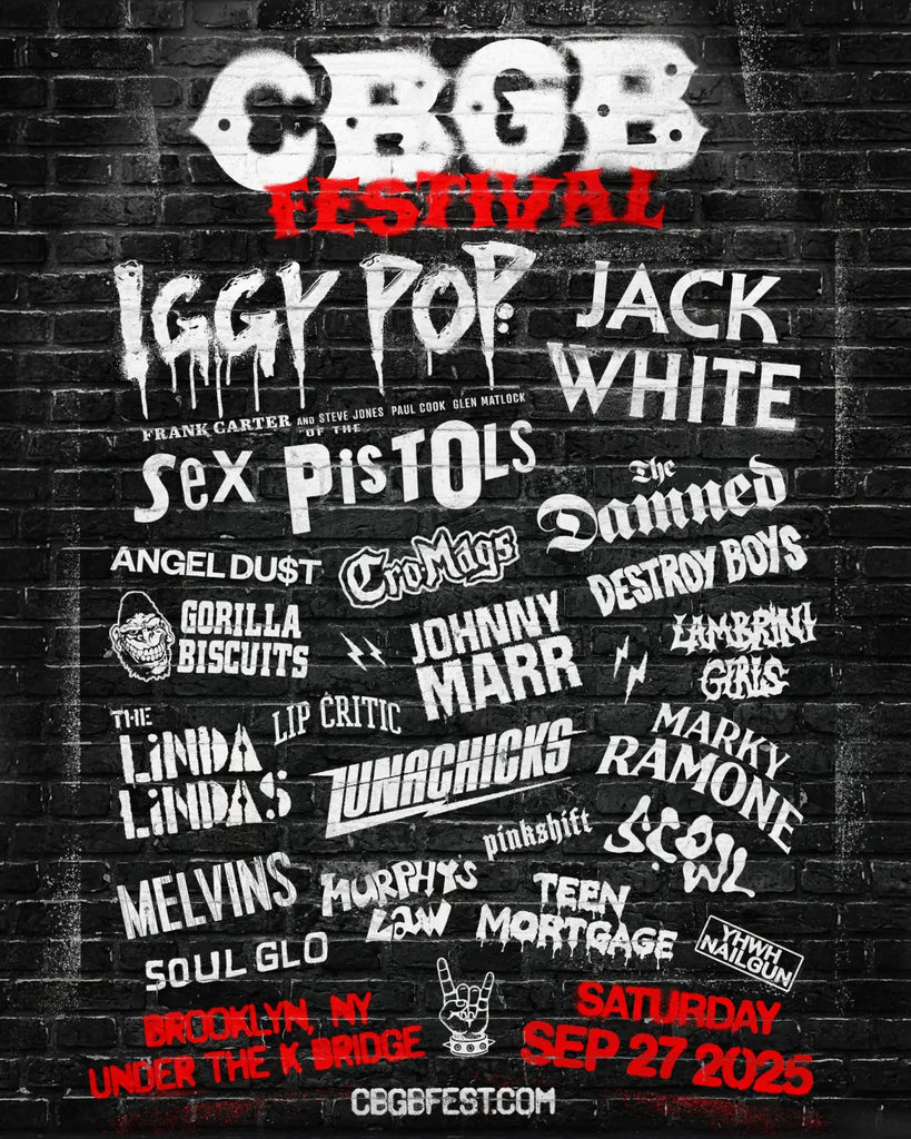 CBGB Festival Headed By Iggy Pop Jack White Sex Pistols Jack White and More