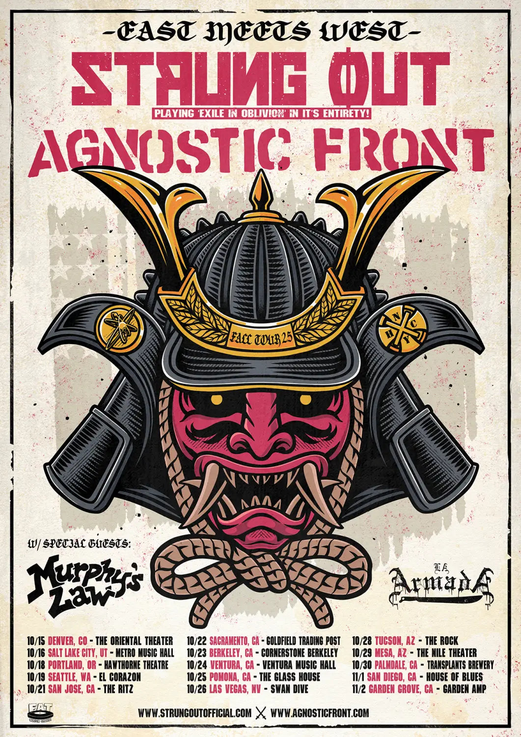 Agnostic Front Signs to Reigning Phoenix Music and Confirms ’East Meets West’ Tour