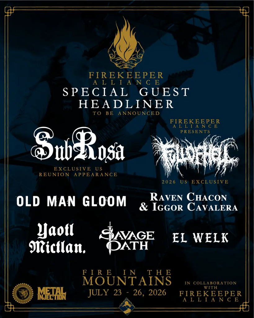 SubRosa Full of Hell Old Man Gloom Iggor Cavalera and More Set for Fire In the Mountains