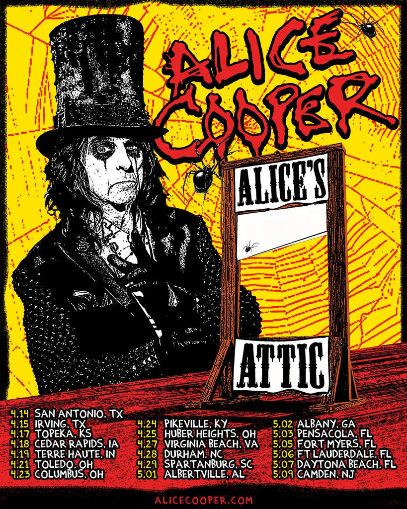 Alice Cooper Announces ’Alice’s Attic’ Spring tour