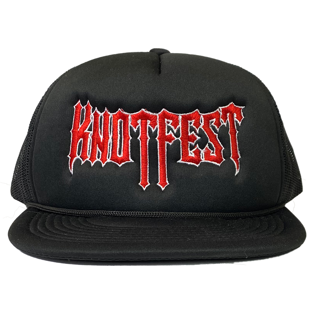 ’Gothic Logo’ Embroidered Foam Snapback Hat