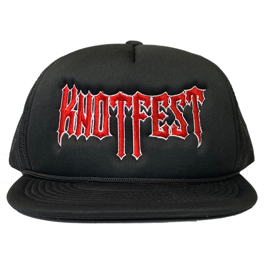 ’Gothic Logo’ Embroidered Foam Snapback Hat