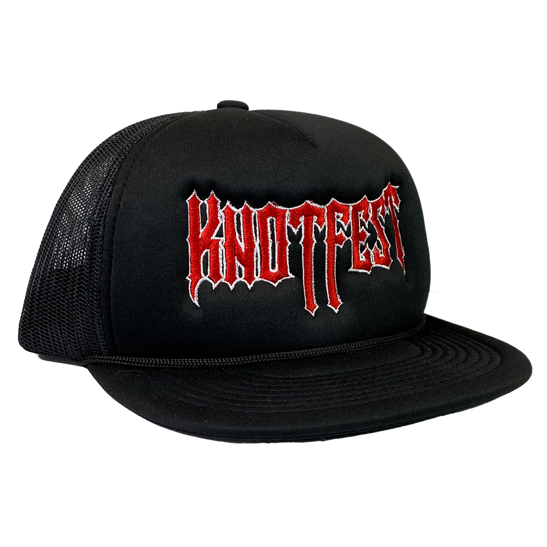 ’Gothic Logo’ Embroidered Foam Snapback Hat