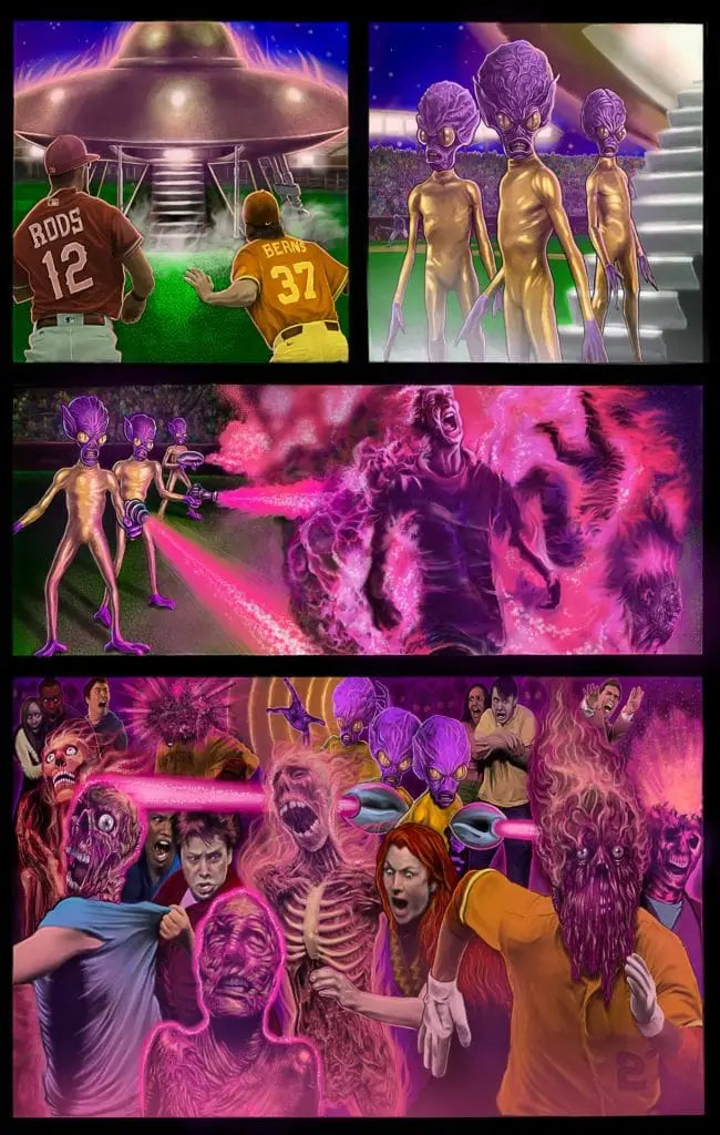 Corey Taylor Rob Zombie Gerard & Mikey Way of MCR among artists contributing to ’Among the Living’ graphic novel