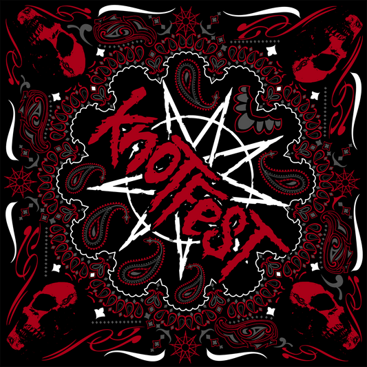 Knotfest 4 Corner Skulls Bandana